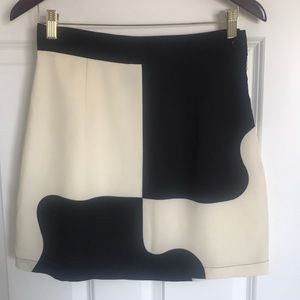 Urban Outfitters Black and White Puzzle Skirt Sz M